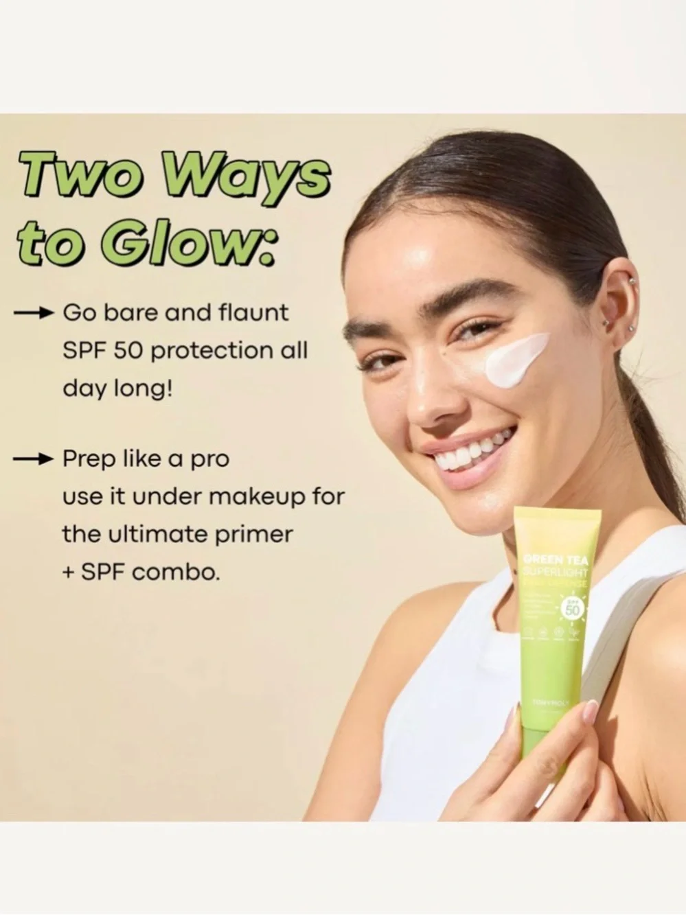 Ulta Beauty Green Tea Superlight Daily Defense SPF 50 - Light Green